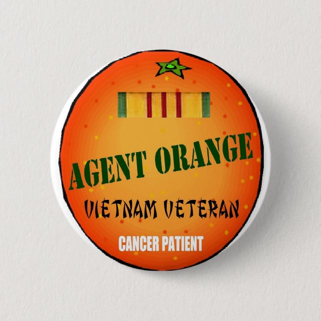 BADGE ROND 5 CM AGENT ORANGE (Devant)