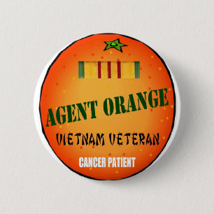 BADGE ROND 5 CM AGENT ORANGE