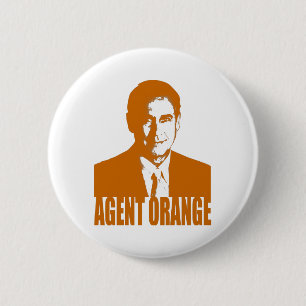 Badge Rond 5 Cm Agent Orange