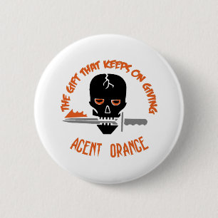 Badge Rond 5 Cm Agent Orange la LUMIÈRE de cadeau