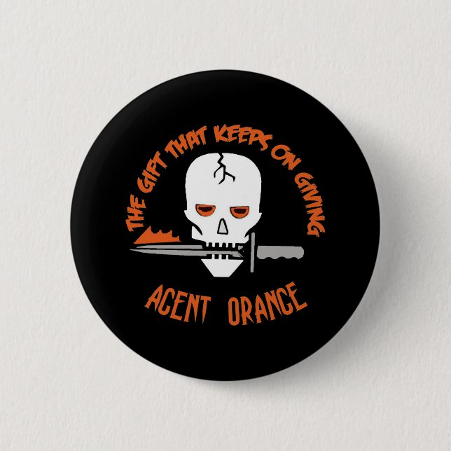 Badge Rond 5 Cm Agent Orange The Gift DARK (Devant)