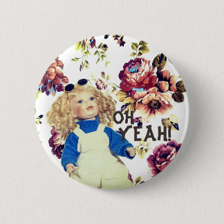 Badge Rond 5 Cm Ah, bouton ouais génial