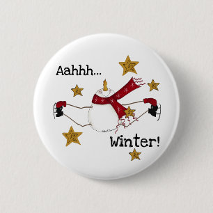 BADGE ROND 5 CM AHHH HIVER