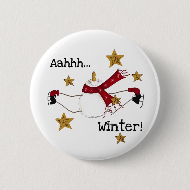 BADGE ROND 5 CM AHHH HIVER (Devant)