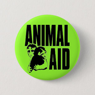 Badge Rond 5 Cm Aide aux animaux