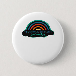 Badge Rond 5 Cm Aide émotionnelle Cotravailleur Travail Bestie Ble