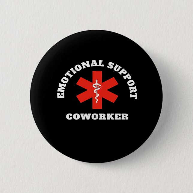 Badge Rond 5 Cm Aide émotionnelle Coworker Classic (Devant)