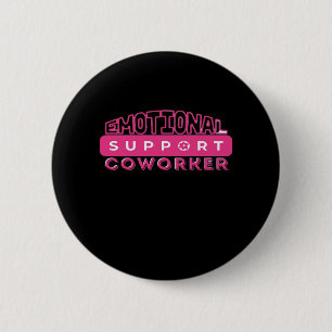 Badge Rond 5 Cm Aide émotionnelle Coworker rose Fleur essentielle