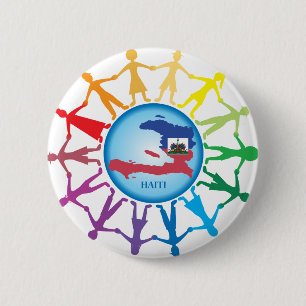 Badge Rond 5 Cm Aide Haïti 2
