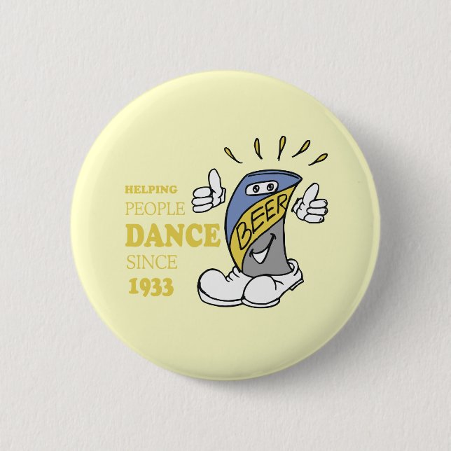 BADGE ROND 5 CM AIDER LES GENS À DANSER (Devant)
