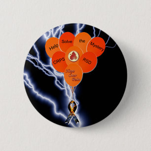 Badge Rond 5 Cm Aidez à résoudre le mystère CRPS RSD Hope over Pai