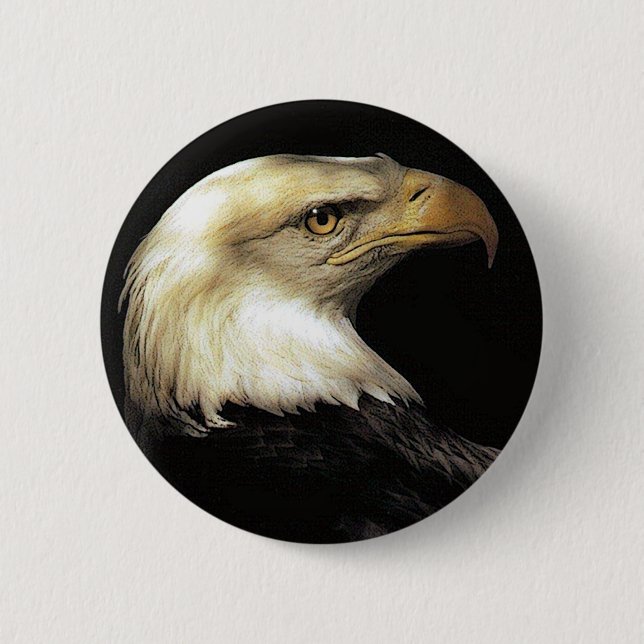 Badge Rond 5 Cm aigle (Devant)
