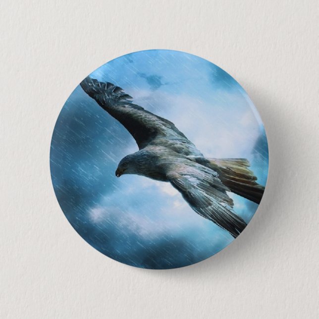 Badge Rond 5 Cm Aigle (Devant)