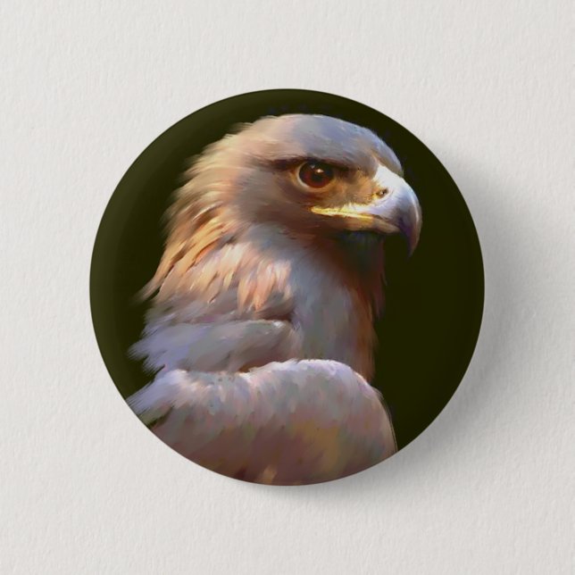 Badge Rond 5 Cm Aigle d'or (Devant)