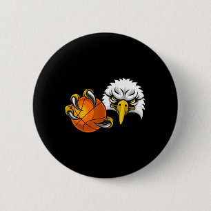 Badge Rond 5 Cm Aigle Faucon Baseball Balle Aigles Carton