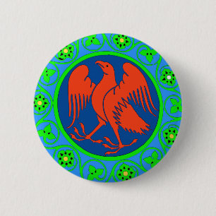 Badge Rond 5 Cm Aigle, italien