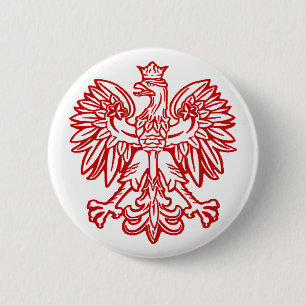 Badge Rond 5 Cm Aigle polonais