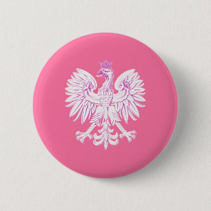 Badge Rond 5 Cm Aigle polonais