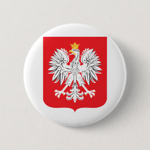 Badge Rond 5 Cm Aigle polonaise