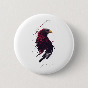 Badge Rond 5 Cm aigle pour la liberté