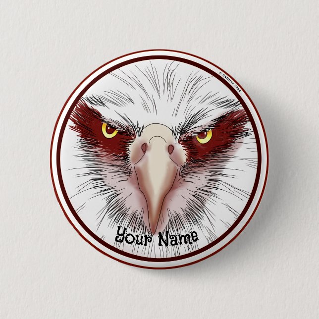 Badge Rond 5 Cm Aigle USA  (Devant)
