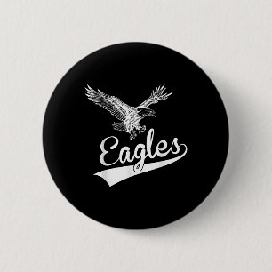 Badge Rond 5 Cm Aigles Vintage Oiseaux Volants Inspirants