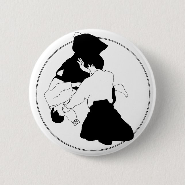 Badge Rond 5 Cm Aikido (Devant)