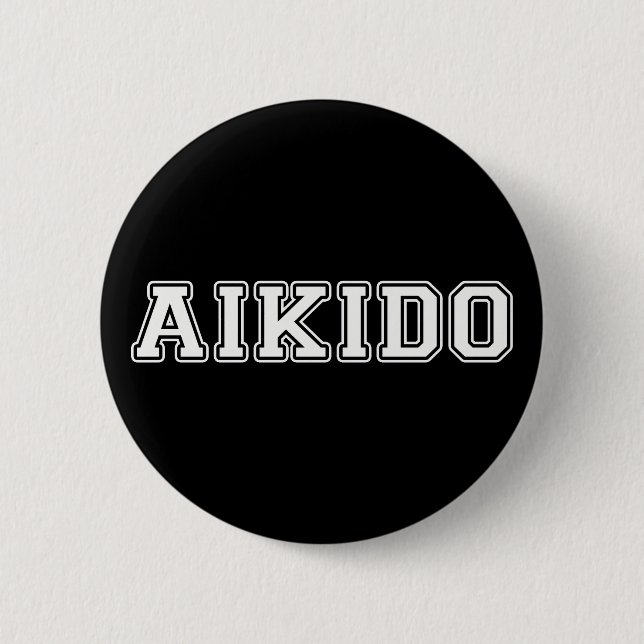 Badge Rond 5 Cm Aikido (Devant)