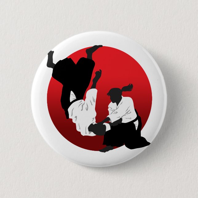 Badge Rond 5 Cm Aikido (Devant)