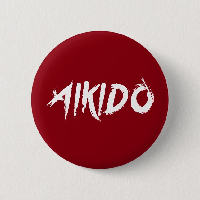 Badge Rond 5 Cm Aikido (Devant)