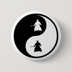 Badge Rond 5 Cm Aikido de Yin Yang