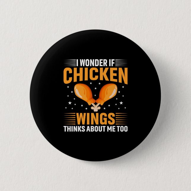 Badge Rond 5 Cm Aile de poulet (Devant)