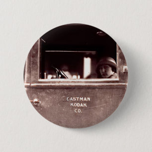 Badge Rond 5 Cm Aileron dans la voiture d'Eastman Kodak - cru, les