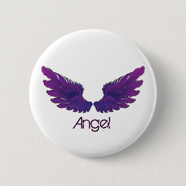 Badge Rond 5 Cm Ailes (Devant)