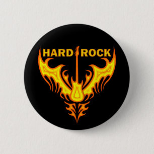 BADGE ROND 5 CM AILES DE HARD ROCK