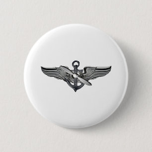 Badge Rond 5 Cm ailes pilotes marines