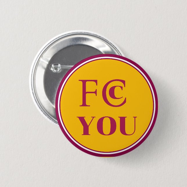 Badge Rond 5 Cm Aimant pour réfrigérateur FCC YOU (Devant & derrière)