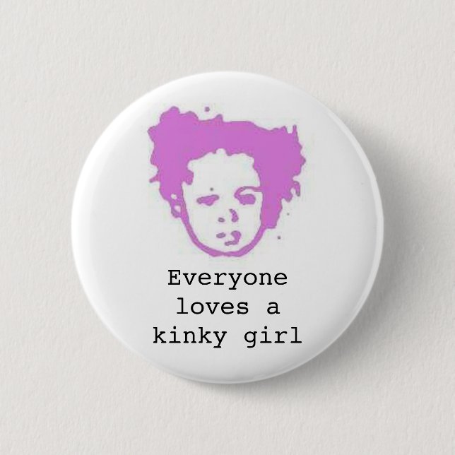 Badge Rond 5 Cm Aime une fille libertine (Devant)
