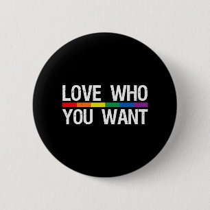 Badge Rond 5 Cm Aimer Qui Vous Voulez Rainbow Drapeau Lesbian Gay