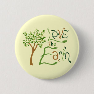 Badge Rond 5 Cm Aimez la terre