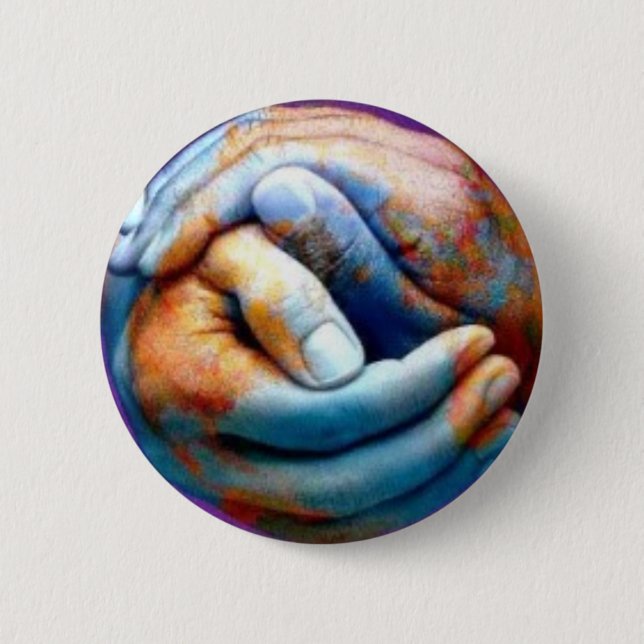 Badge Rond 5 Cm Aimez la terre (Devant)