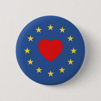 Badge Rond 5 Cm aimez l'insigne d'Eu