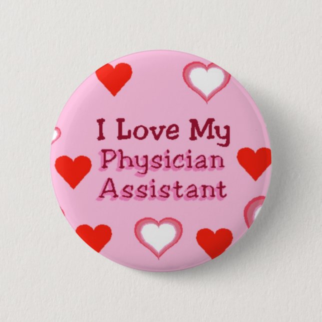 Badge Rond 5 Cm Aimez mon assistant de médecin (Devant)