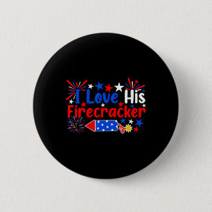 Badge Rond 5 Cm Aimez Son Pirate Funny 4 Juillet Fireworks C