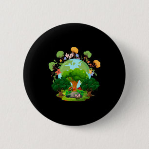 Badge Rond 5 Cm Aimez Votre Planète Mère Terre T Shirt