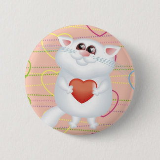 Badge Rond 5 Cm Aimez-vous bouton de Kitty