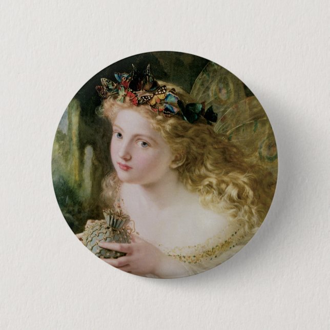 Badge Rond 5 Cm Ainsi Votre Fée est Faite des Choses les Plus Bell (Devant)
