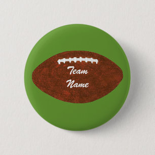 Badge Rond 5 Cm Ajouter du texte au football, épingler les boutons