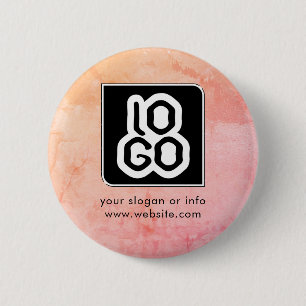 Badge Rond 5 Cm Ajouter un logo Entreprise Entreprise Marquée Pers