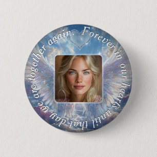 Badge Rond 5 Cm Ajouter une photo au mémorial personnalisé